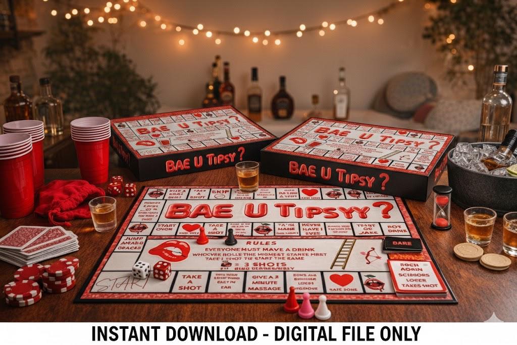 Bae U Tipsy Drinking Game Template