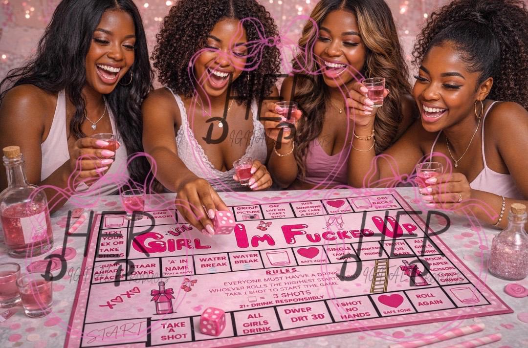 GIRL IM FU**ED UP DRINKING BOARD GAME